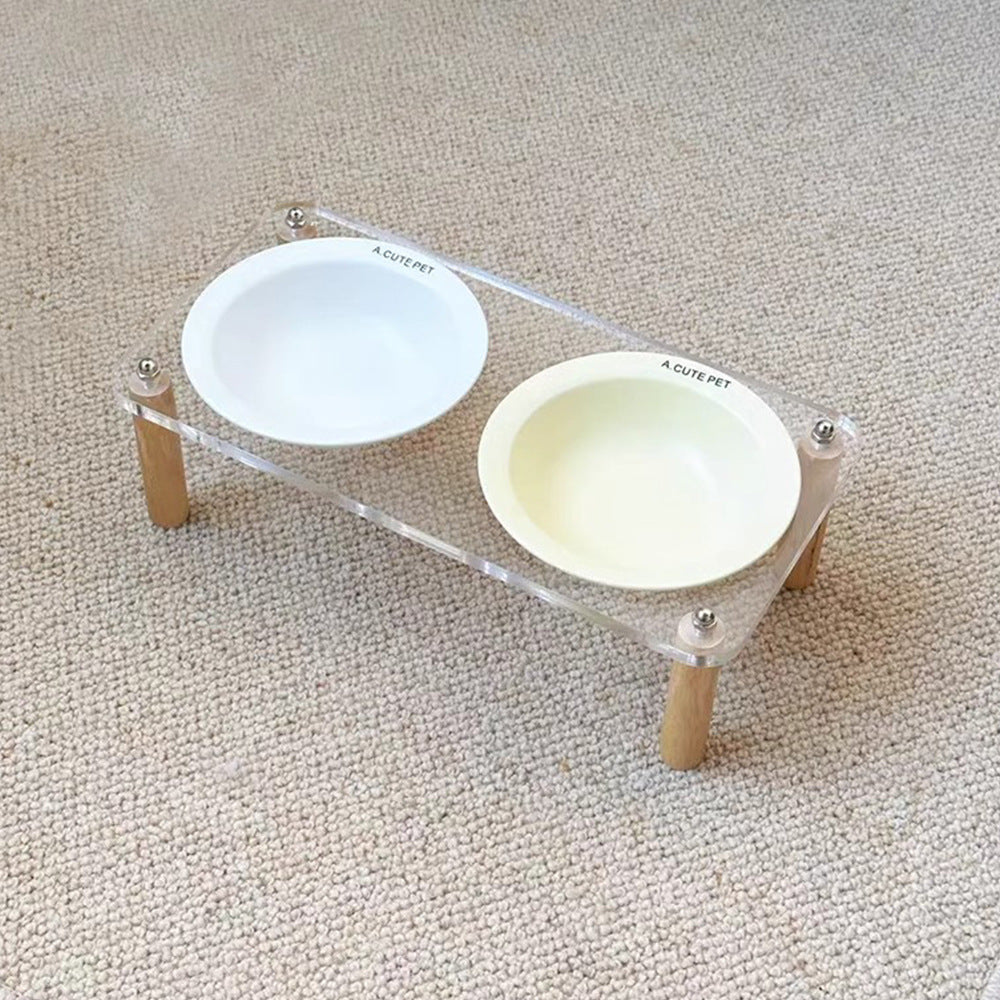 Cat Water Bowl Dog Basin Anti-tumble High