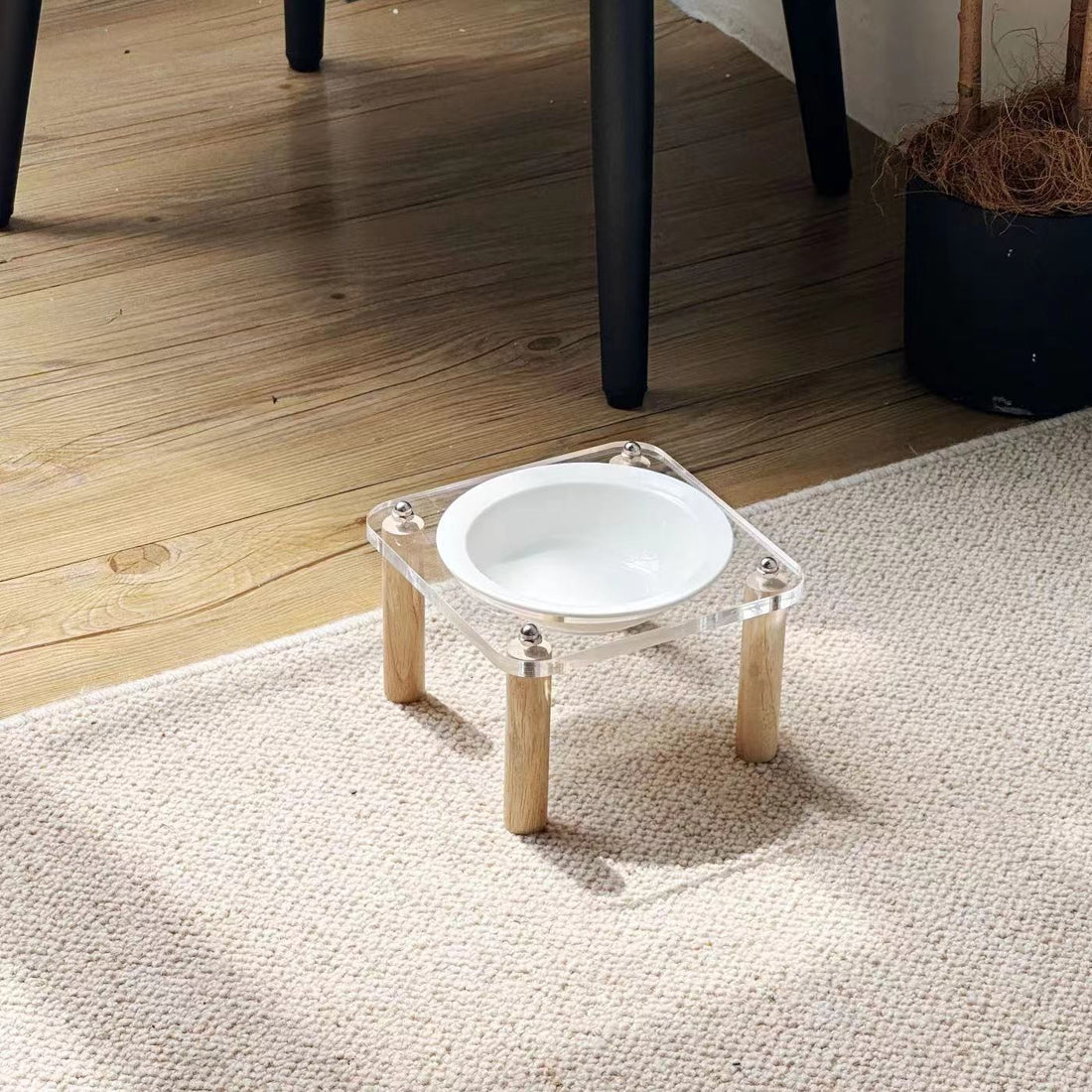 Cat Water Bowl Dog Basin Anti-tumble High
