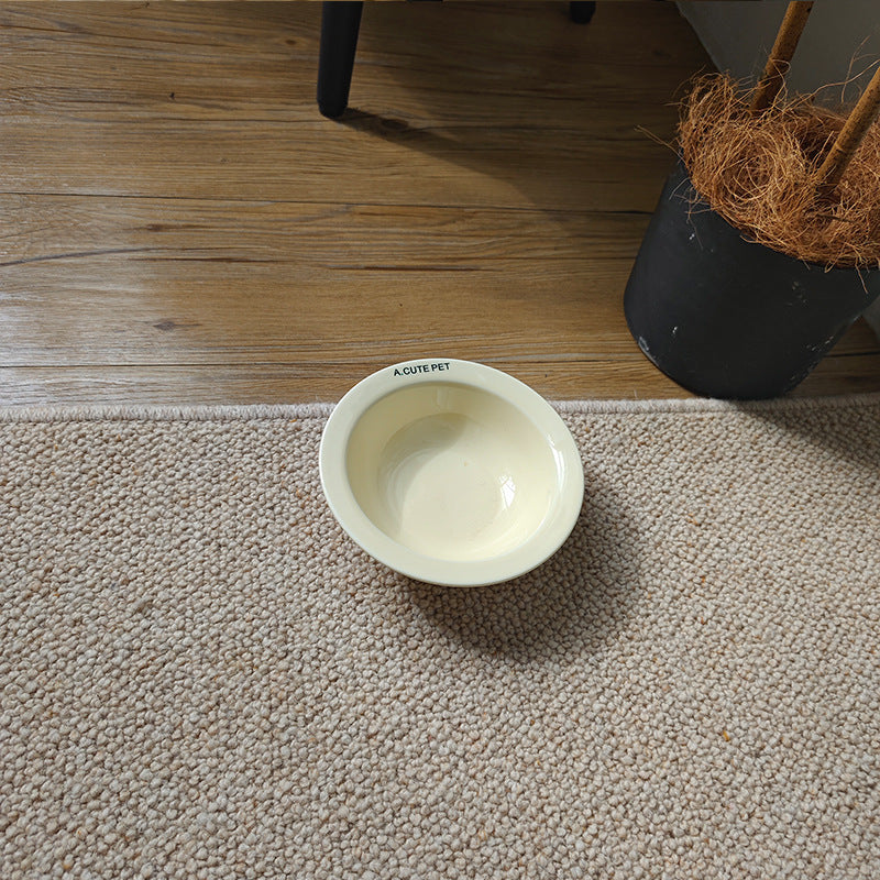 Cat Water Bowl Dog Basin Anti-tumble High