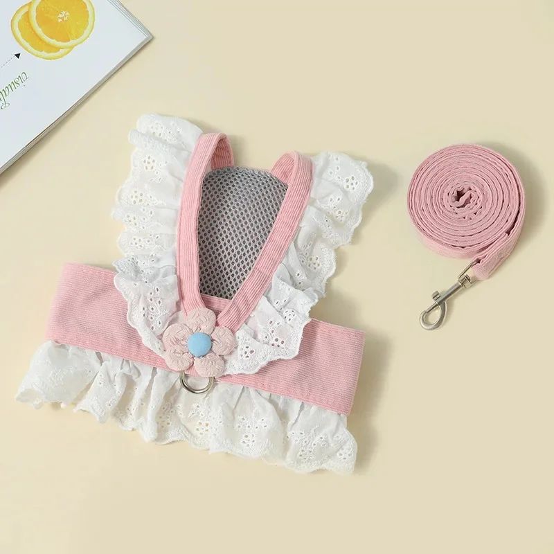 Pet Leash Collar Summer Clothes