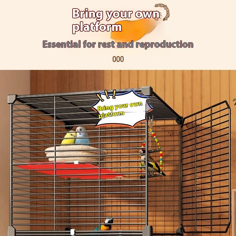 Parrot Cage New Splash-proof Home