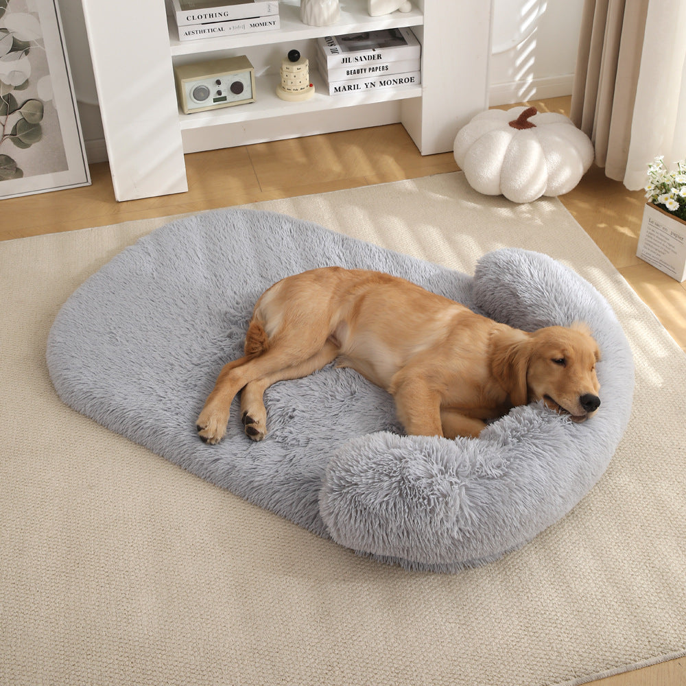Plush Doghouse Cathouse Pet Bed
