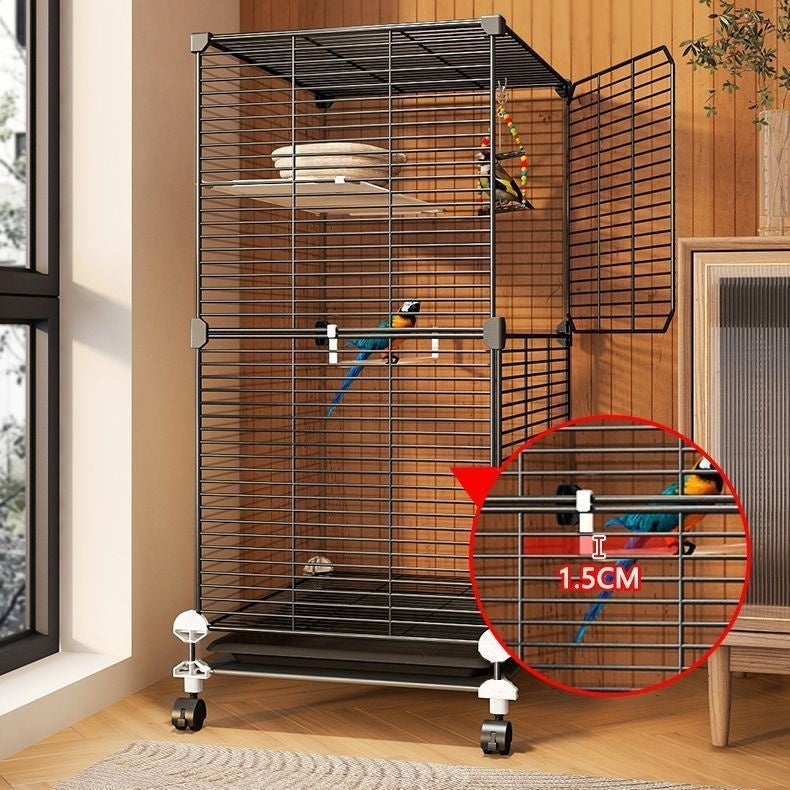 Parrot Cage New Splash-proof Home