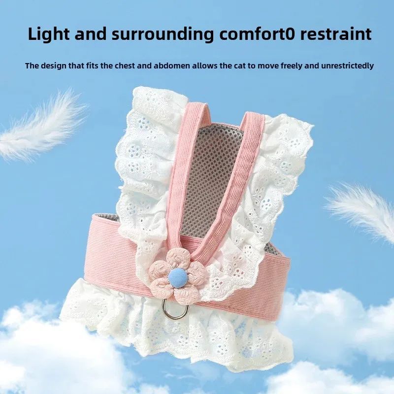 Pet Leash Collar Summer Clothes