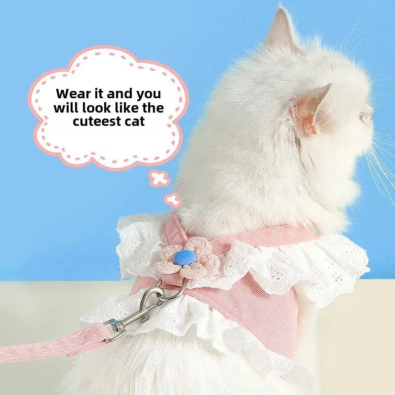 Pet Leash Collar Summer Clothes