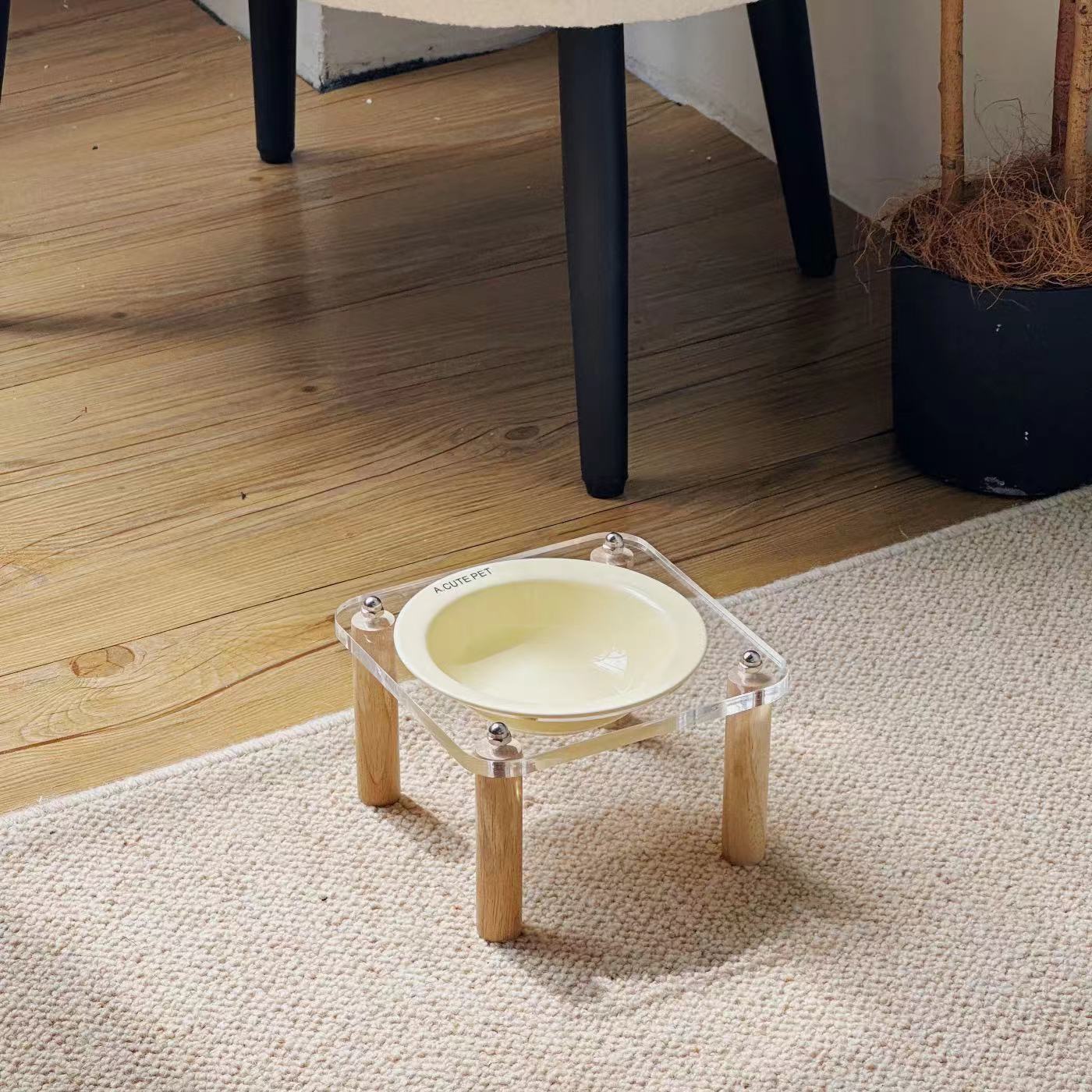 Cat Water Bowl Dog Basin Anti-tumble High