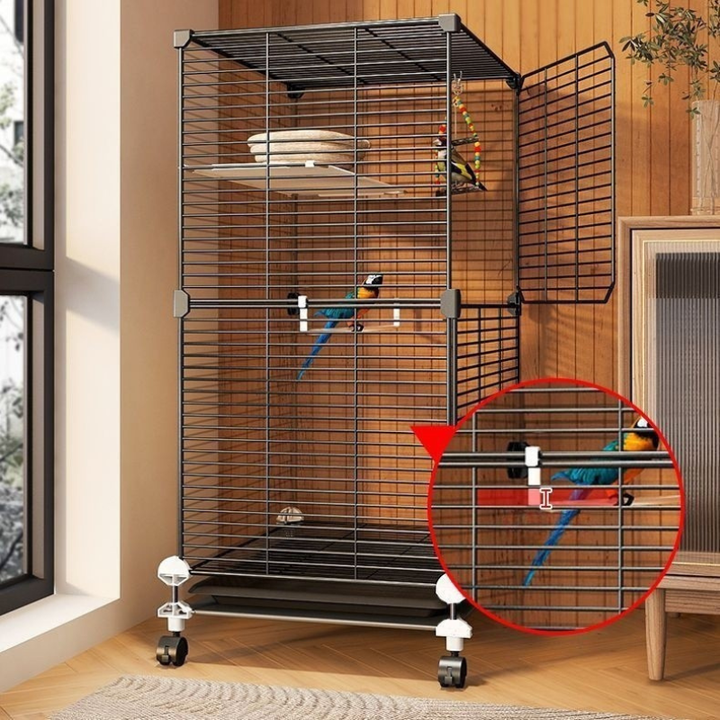 Parrot Cage New Splash-proof Home
