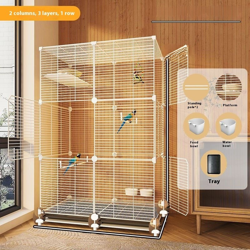 Parrot Cage New Splash-proof Home