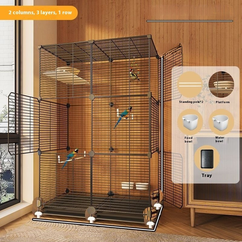 Parrot Cage New Splash-proof Home