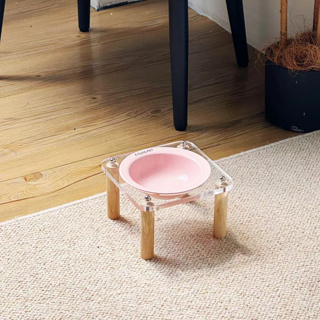 Cat Water Bowl Dog Basin Anti-tumble High