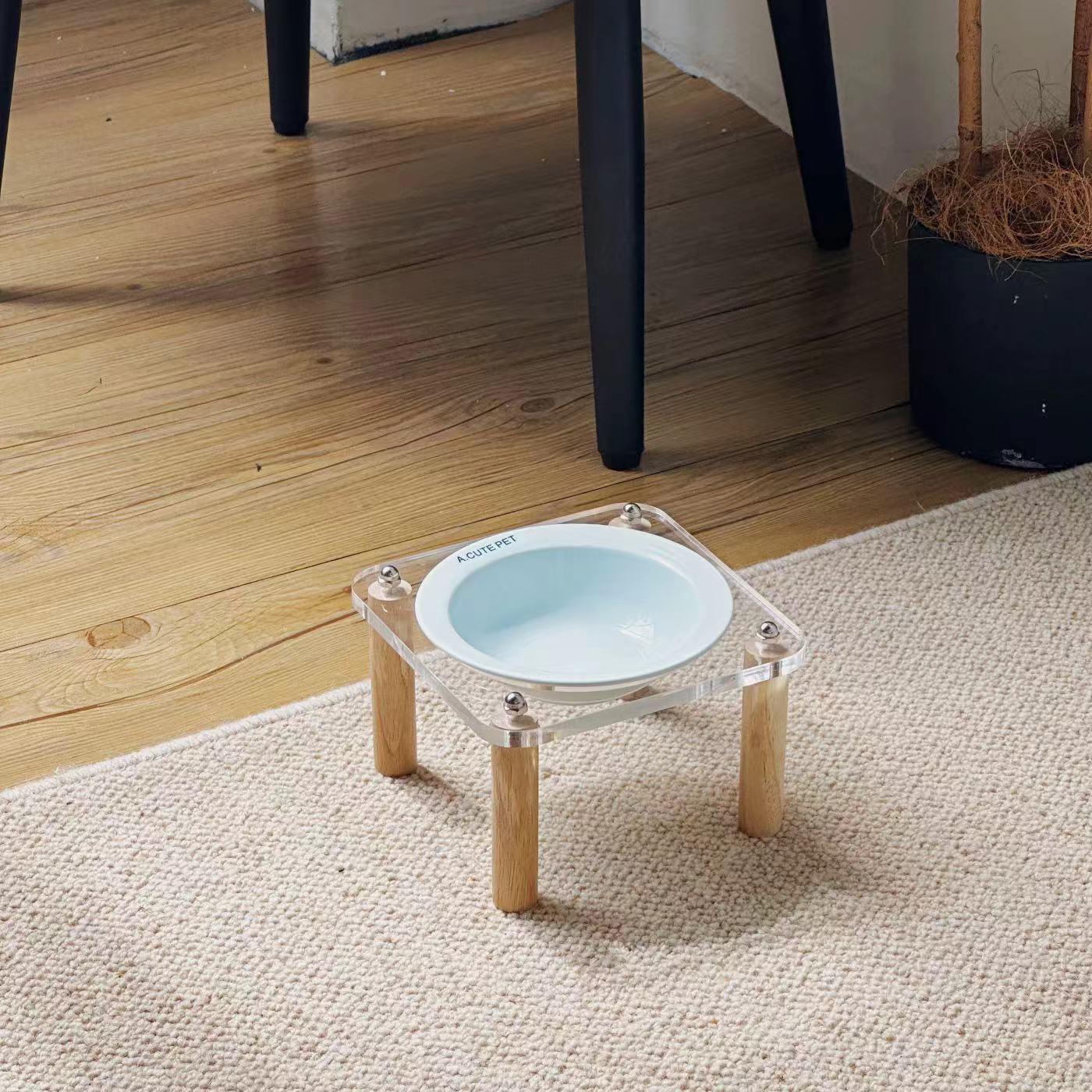 Cat Water Bowl Dog Basin Anti-tumble High