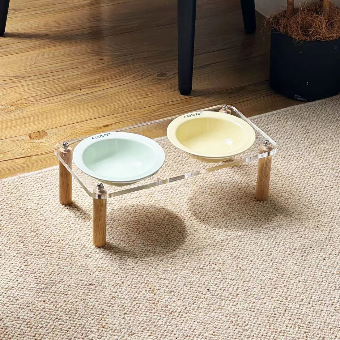 Cat Water Bowl Dog Basin Anti-tumble High