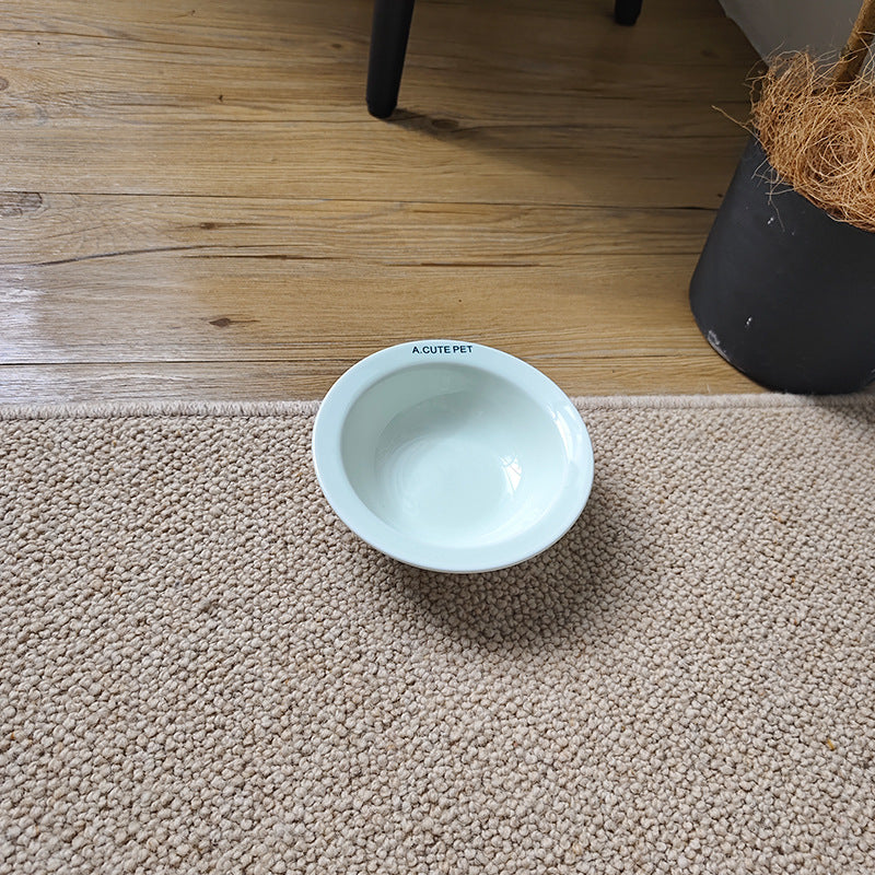 Cat Water Bowl Dog Basin Anti-tumble High