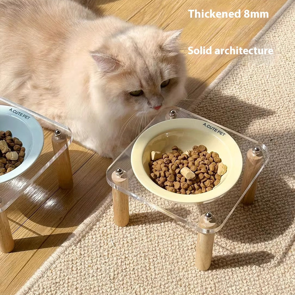 Cat Water Bowl Dog Basin Anti-tumble High